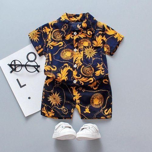 Ensemble chemise + short 2 pièces pour garçon 0 - 5 ans